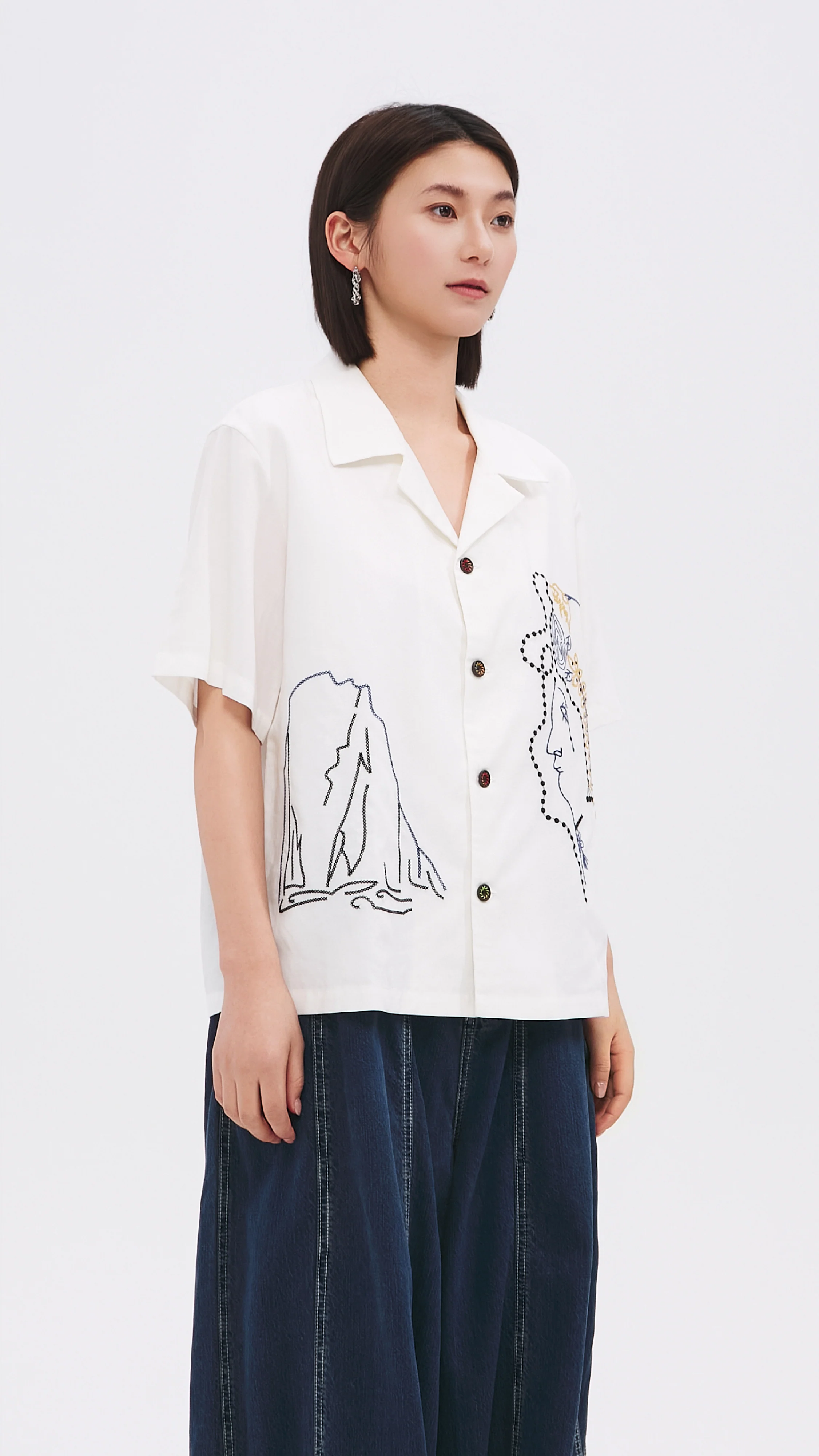 Pattern Shirt Jacket - Umamrii
