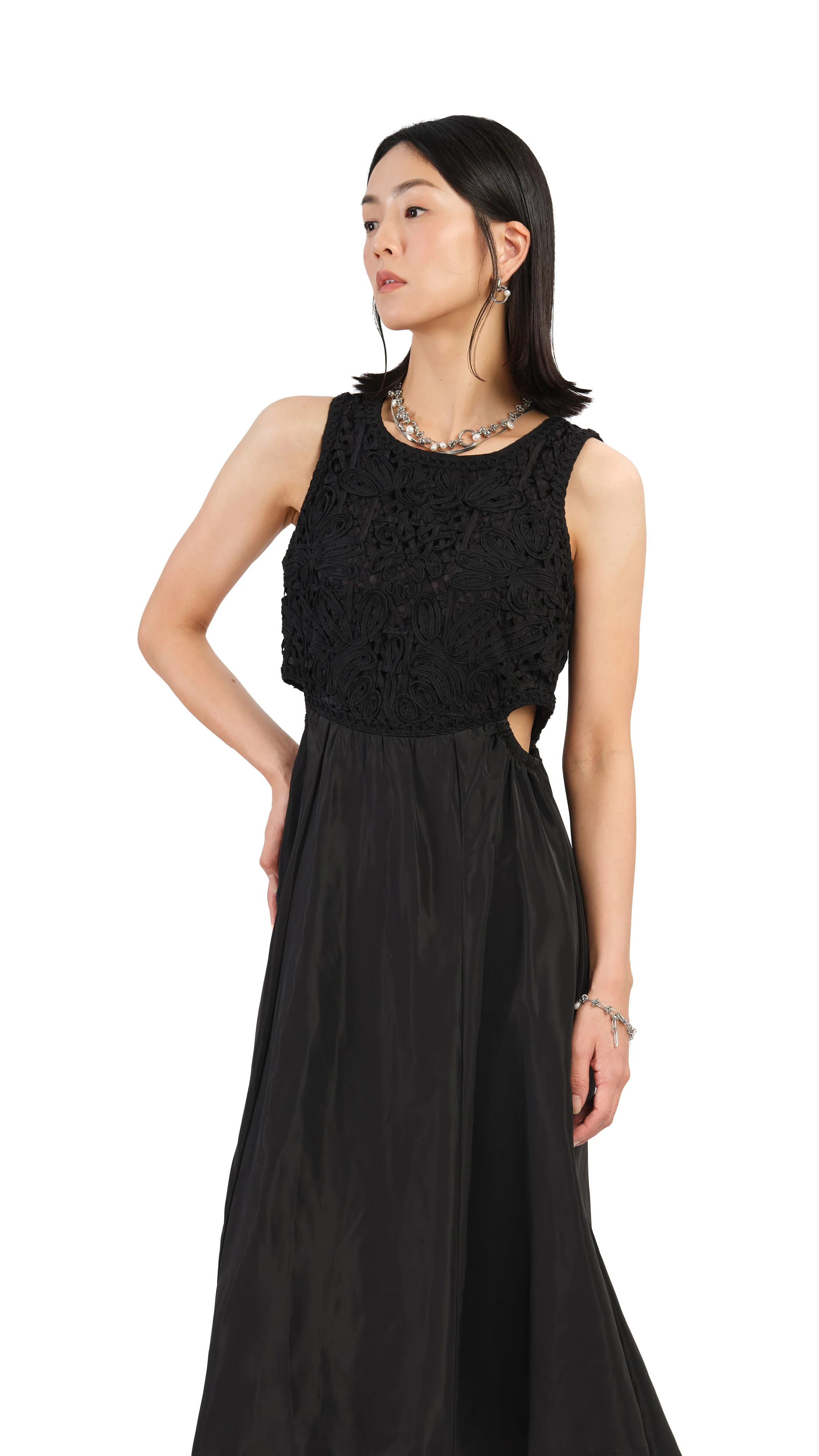 Cord Embroidery Dress - Umamrii