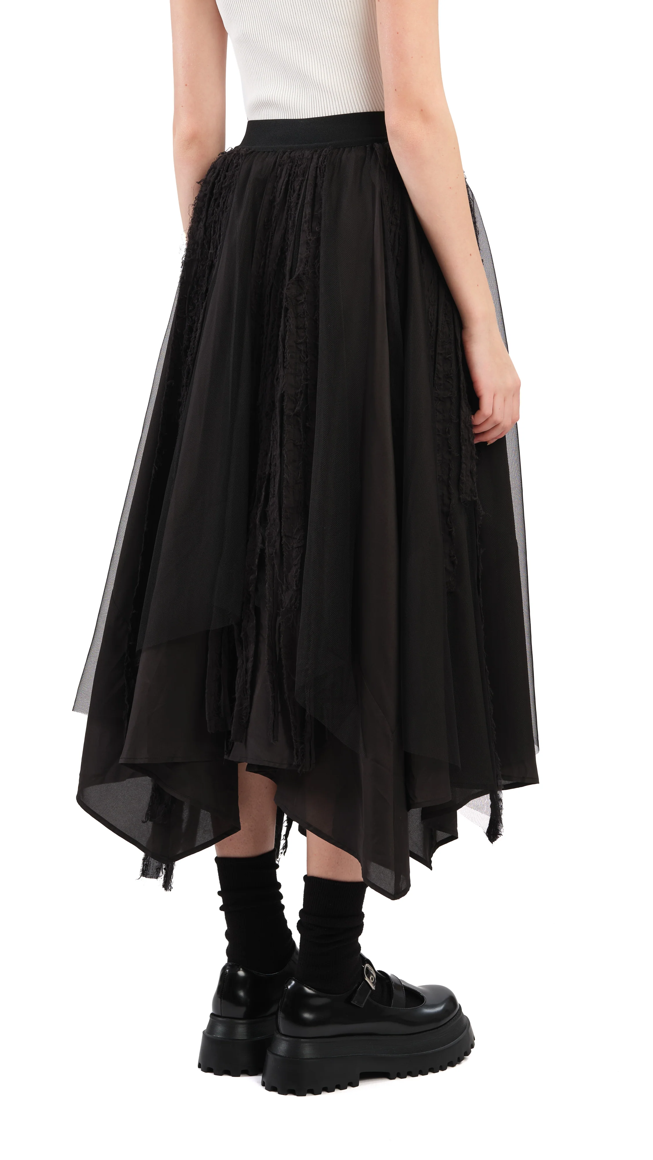 Asymmetric Layer Skirt - Umamrii