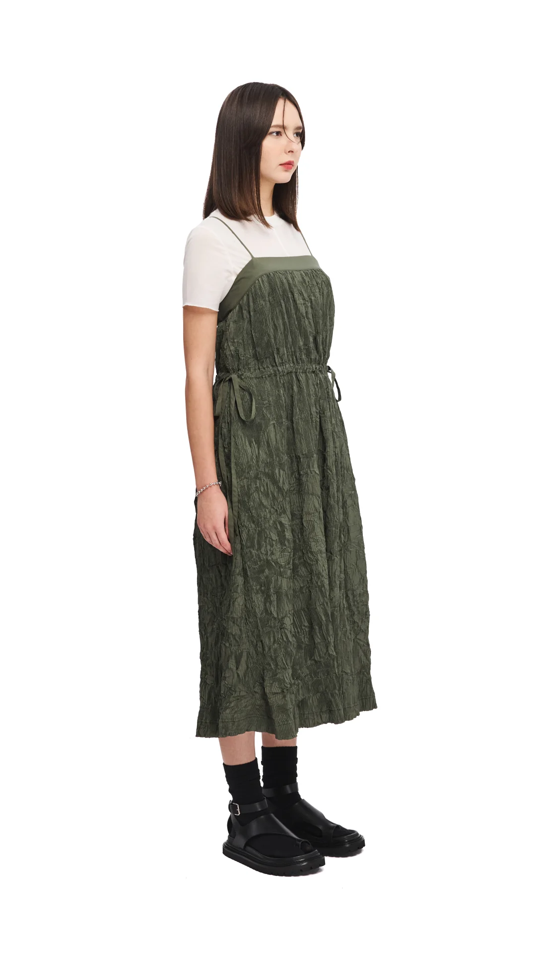 Crinkle Pleat Dress - Umamrii